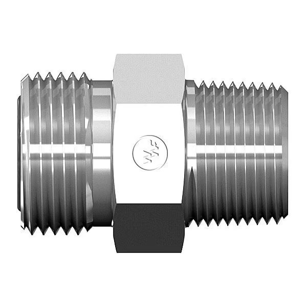 Male Flat Face O-Ring to Male Pipe Straight Connector, World Wide Fittings, Mfr#: 4205X08X06